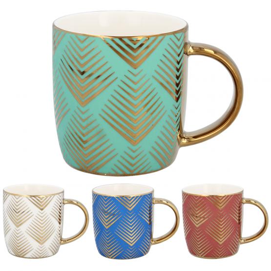 KUBEK PORCELANOWY 360ML MIX KOLORÓW 