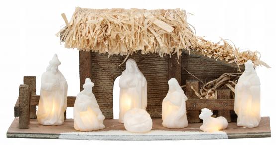 SZOPKA BOŻONARODZENIOWA 31 x 10.5 x 13.5 CM LED 