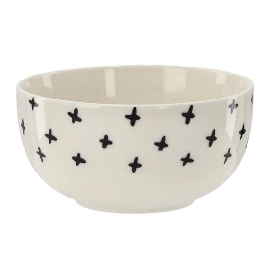 MISKA CERAMICZNA 550 ML BLACK-WHITE