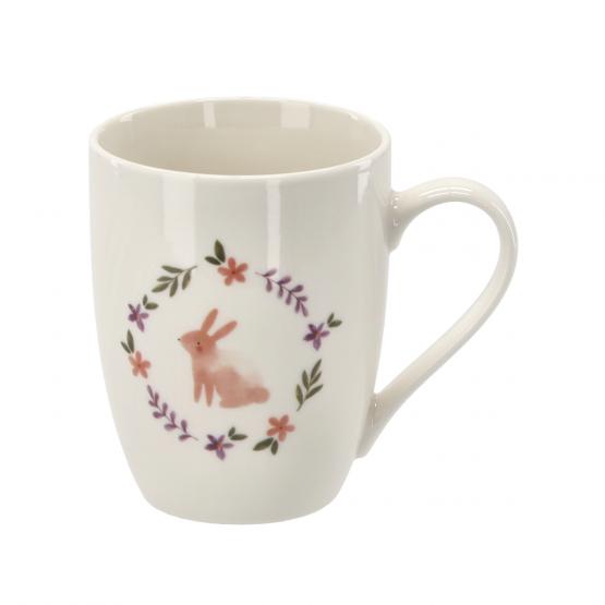 KUBEK PORCELANOWY 340 ML ZAJĄCZEK
