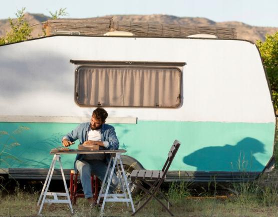 KRZESŁO OGRODOWE SKŁADANE 55 x 46 x 81 CM BRĄZOWE 