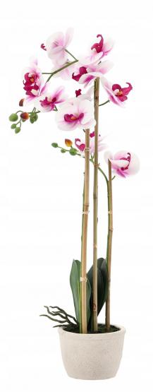 SZTUCZNY KWIAT - STORCZYK BIAŁO-RÓŻOWY 70 CM