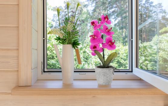 SZTUCZNY KWIAT - STORCZYK RÓŻOWY 35 CM