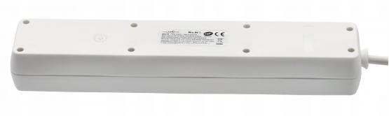 PRZEDŁUŻACZ LISTWA ZASILAJĄCA Z WYŁĄCZNIKIEM 5 GNIAZD 1,5 M BIAŁY