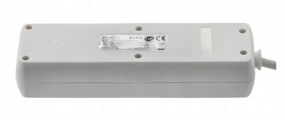 PRZEDŁUŻACZ LISTWA ZASILAJĄCA Z WYŁĄCZNIKIEM 3 GNIAZDA 1,5 M BIAŁY