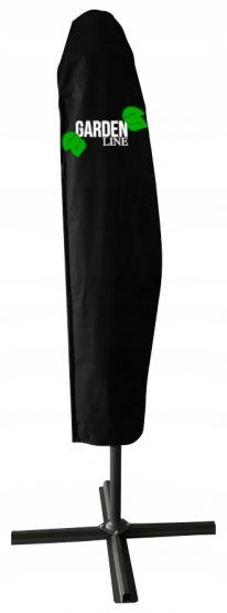 PARASOL OGRODOWY 3 M ZIELONY BANANA Z POKROWCEM Z LED 