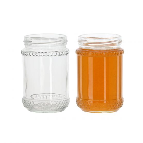 SŁOIK 300 ML FI 66 PLASTER MIODU ZGRZ=12 SZT