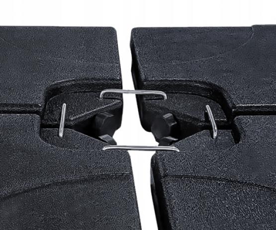 PODSTAWA DO PARASOLA 50 x 50 x 7.5 CM 4 ELEMENTOWA CZARNA 