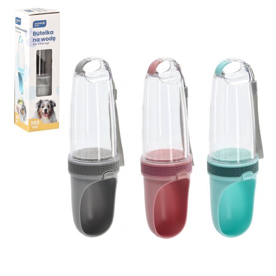 PRZENOŚNE POIDŁO / BUTELKA NA WODĘ DLA PSA 350 ML