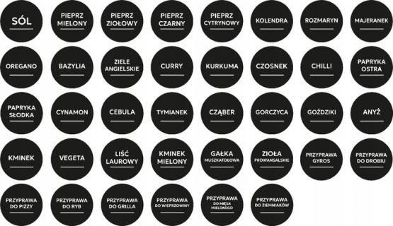 PRZYPRAWNIK TRZYPOZIOMOWY 29,5 x 9 x 22 CM 12 SŁOICZKÓW SREBRNO-CZARNY