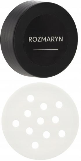 PRZYPRAWNIK KWADRATOWY 16,5 x 16,5 x 33,5 CM Z RĄCZKĄ 16 SŁOICZKÓW CZARNO-SREBRNY