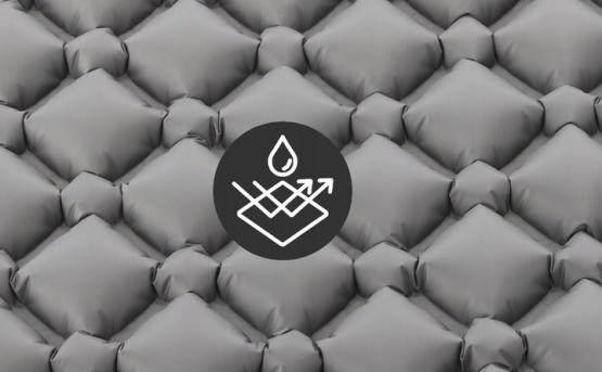 MATA TURYSTYCZNA POMPOWANA 190 x 56 x 5.5 CM SZARA / ZIELONA