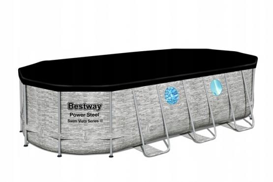 BASEN STELAŻ RATTAN/ OKNO OVAL 549 x 274 x 122 cm 