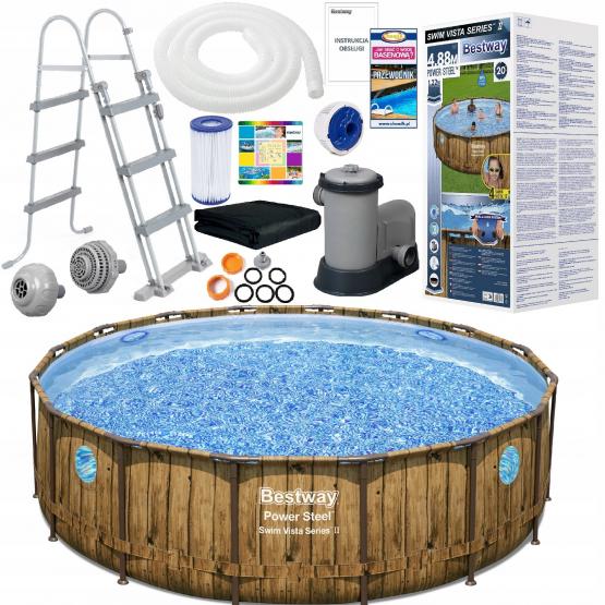 BASEN STELAŻOWY BESTWAY OGRODOWY 488x122 