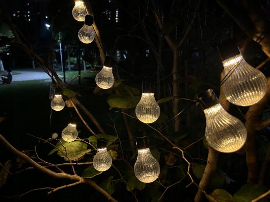 GIRLANDA SOLARNA OGRODOWA DŁ. 2 + 1.8 M STRIPES 10 LED CIEPŁY BIAŁY 