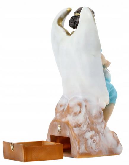 FIGURA ANIOŁ SKARBONKA 38 CM
