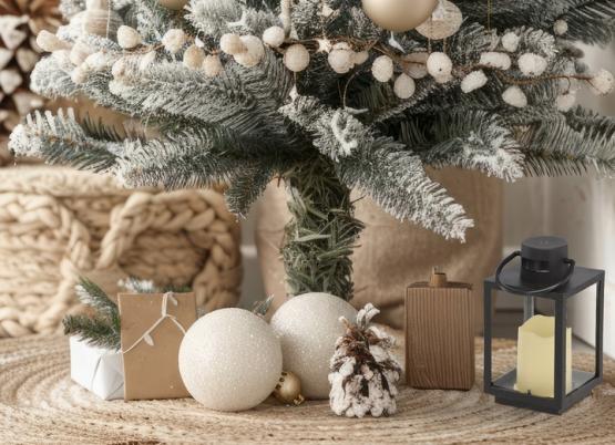 ŚWIĄTECZNY LAMPION 11 x 11 x 20,5 CM Z WKŁADEM LED CZARNY