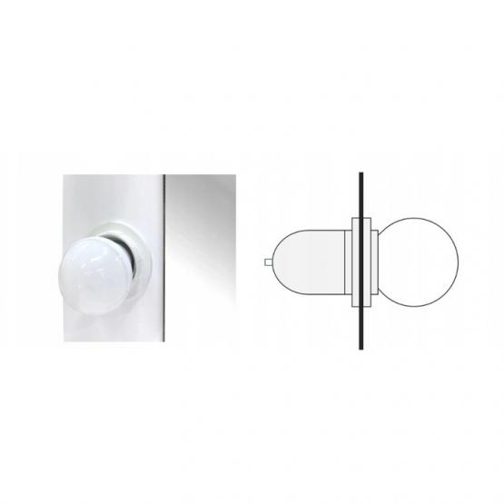 TOALETKA DO WIZAŻU BIAŁA Z OŚWIETLENIEM 80 X 40 X 140 CM