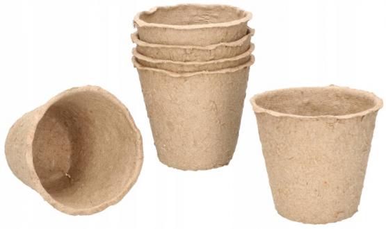 Komplet 60 doniczek torfowych 60x60 mm