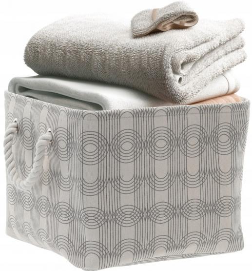 ZESTAW 3 ORGANIZERÓW KWADRATOWYCH GEOMETRYCZNYCH WZÓR SALON ŁAZIENKA GARDEROBA