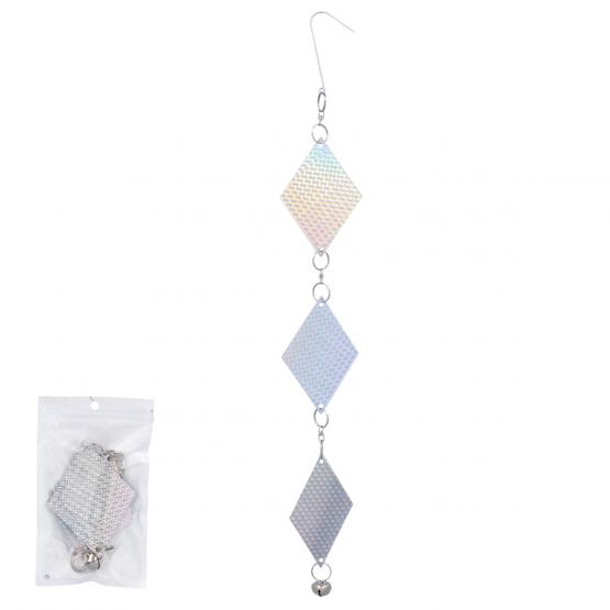 NIT3891 ODSTRASZACZ PTAKÓW KARTY ODBLASKOWE MIX KOLOR 50 CM