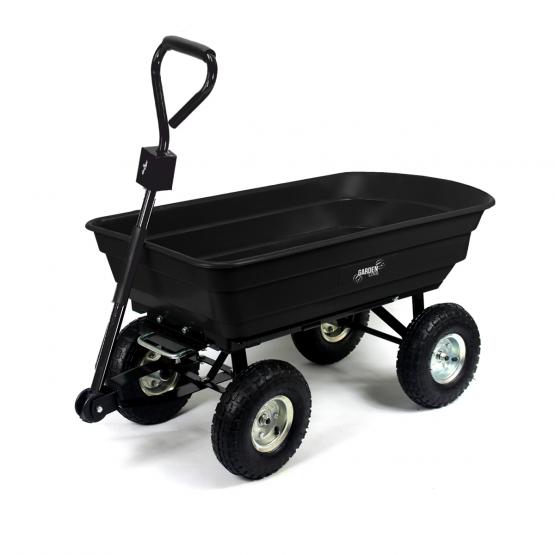 Wózek Ogrodowy Dwufunkcyjny Czarny