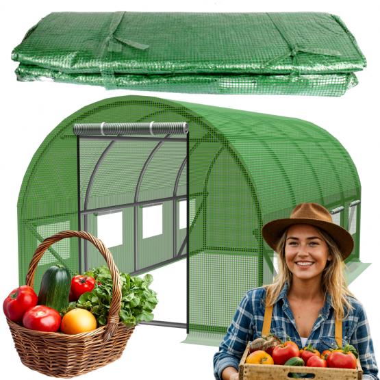 FOLIA OSŁONKA SIATKA NA TUNELO GRODOWY 6X3M 12m2