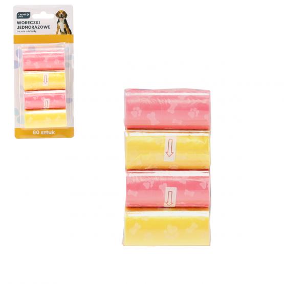 PET9707 WORECZKI NA PSIE ODCHODY 80 SZT