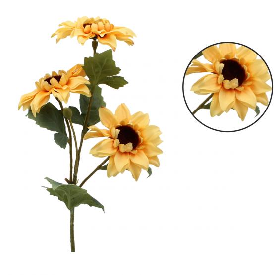 SZTUCZNA GAŁĄZKA - SŁONECZNIK 50 CM