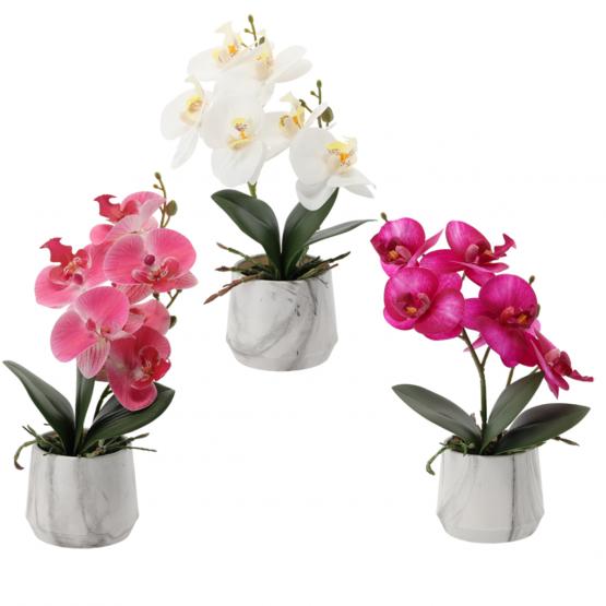 SZTUCZNY KWIAT - STORCZYK MIX 3 KOLORÓW 28 CM