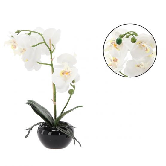 HID4795 SZTUCZNY KWIAT - STORCZYK BIAŁY 30 CM