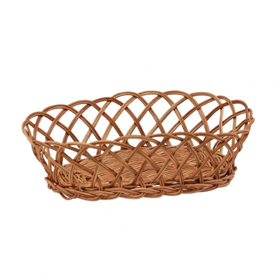 KOSZYK RATTANOWY OWALNY S 23 x 17 x 6 CM NATURALNY