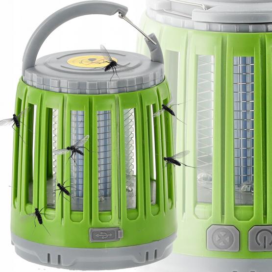 LAMPA KEMPINGOWA NA KOMARY LED