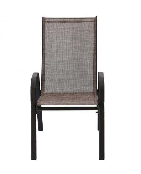 Komplet 2 Krzeseł Ogrodowych Garden Line Brązowe