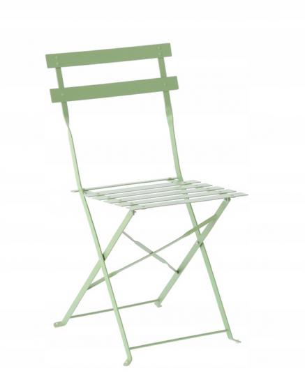 Zestaw Mebli Ogrodowych Garden Line Zielony (Stół Okrągły + 2 Krzesła)