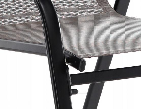 Komplet 2 Krzeseł Ogrodowych Garden Line Brązowy