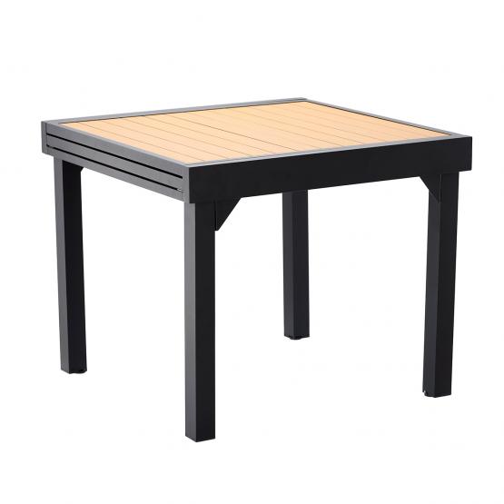 STÓŁ ALUMINIOWY ROZKŁADANY ALEX 90/180 x 90 x 75,5 CM *0381