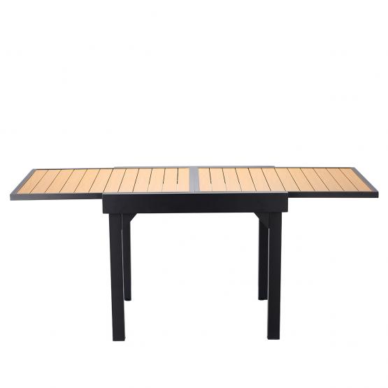 STÓŁ ALUMINIOWY ROZKŁADANY ALEX 90/180 x 90 x 75,5 CM *0381