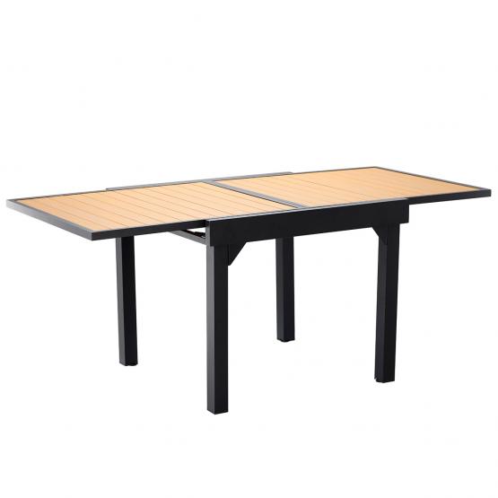 STÓŁ ALUMINIOWY ROZKŁADANY ALEX 90/180 x 90 x 75,5 CM *0381