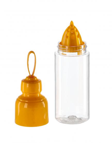 BUTELKA PLASTIKOWA 600 ML Z WYCISKACZEM