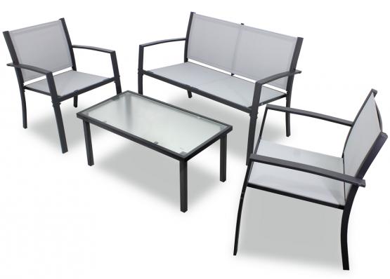 Zestaw Mebli Ogrodowych Garden Line - (Ławka, 2 Krzesła, Stolik) 