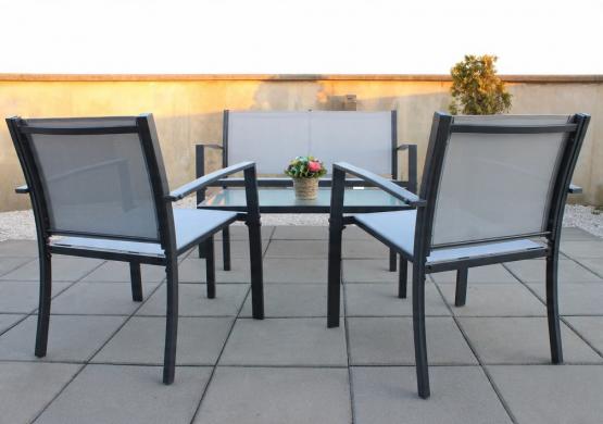 Zestaw Mebli Ogrodowych Garden Line - (Ławka, 2 Krzesła, Stolik) 