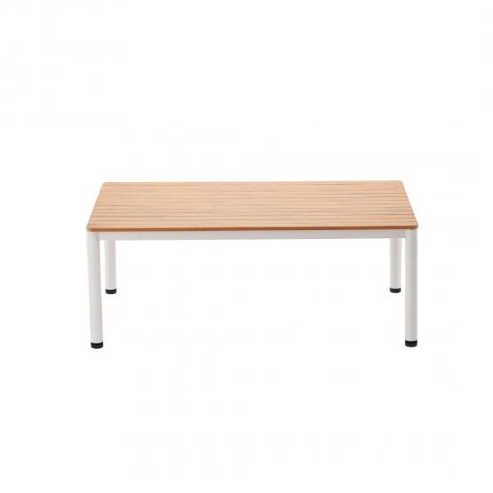 Zestaw Mebli Aluminiowych Belgrad Garden Line Beżowy z Beżowymi Poduszkami – Sofa + 2 Fotele + Stolik