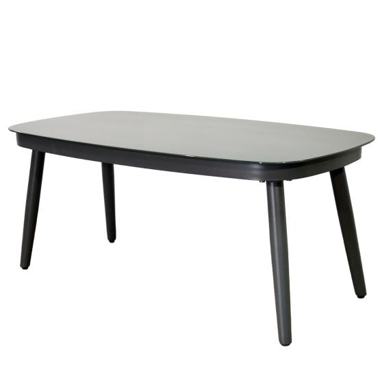 Zestaw Mebli Aluminiowych Garden Line (Sofa + 2 Fotele + Stolik)  - Szary z Szarymi Poduszkami