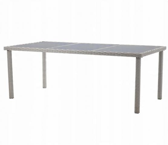 Zestaw Mebli Ogrodowych (8 Foteli + Stół) Kolor Szary Garden Line