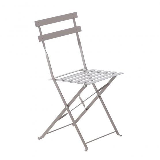 Zestaw Mebli Ogrodowych Garden Line Szary (Stół Okrągły + 2 Krzesła)