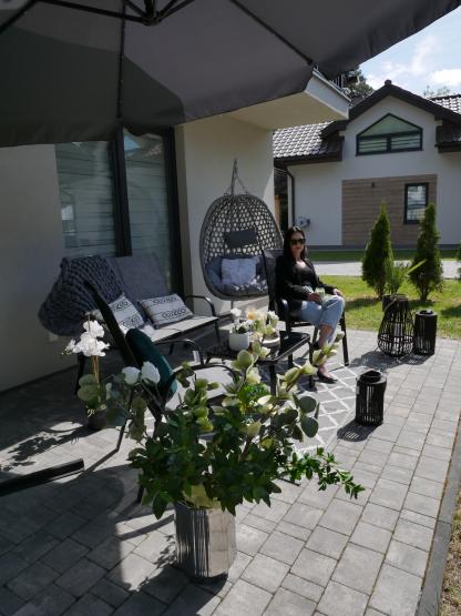 Zestaw Mebli Ogrodowych ze Stolikiem Garden Line Czarny