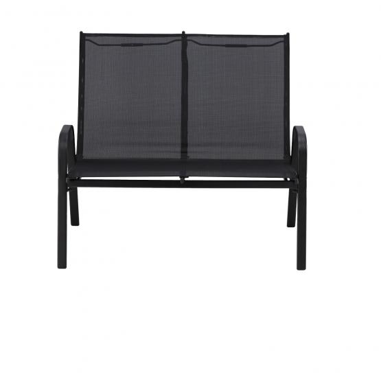 Zestaw Mebli Ogrodowych ze Stolikiem Garden Line Czarny