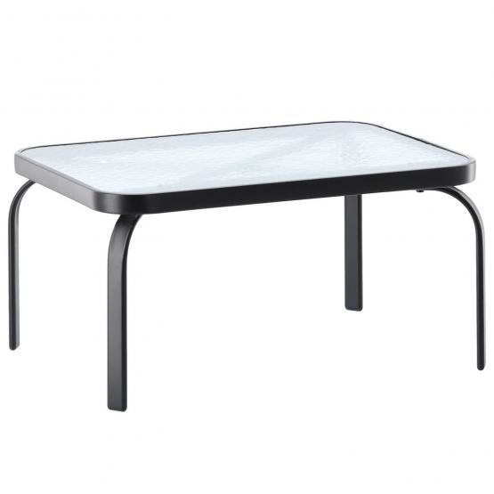 ZESTAW MEBLI OGRODOWYCH ZE STOLIKIEM - SZARY