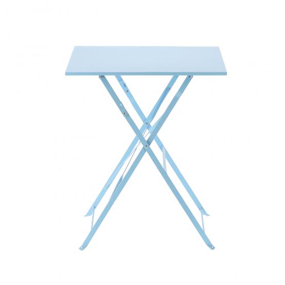 Zestaw Mebli Ogrodowych Garden Line Niebieski (Stół Kwadratowy + 2 Krzesła)